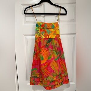 Farm Rio Mixed Painted Mini Dress